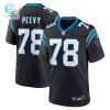 Mens Carolina Panthers Jayden Peevy Nike Black Game Jersey stylepulseusa 1