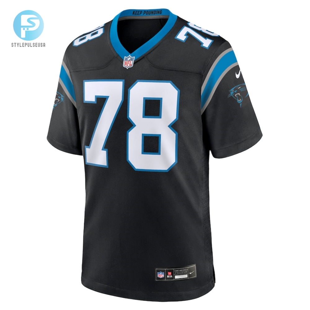 Mens Carolina Panthers Jayden Peevy Nike Black Game Jersey 