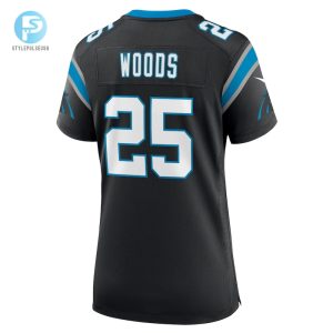 Womens Carolina Panthers Xavier Woods Nike Black Team Game Jersey stylepulseusa 1 2