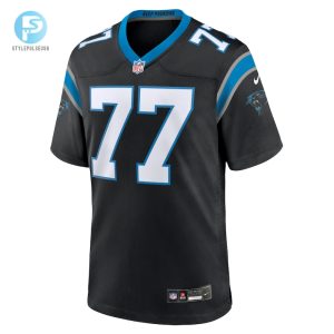 Mens Carolina Panthers Deonte Brown Nike Black Team Game Jersey stylepulseusa 1 1