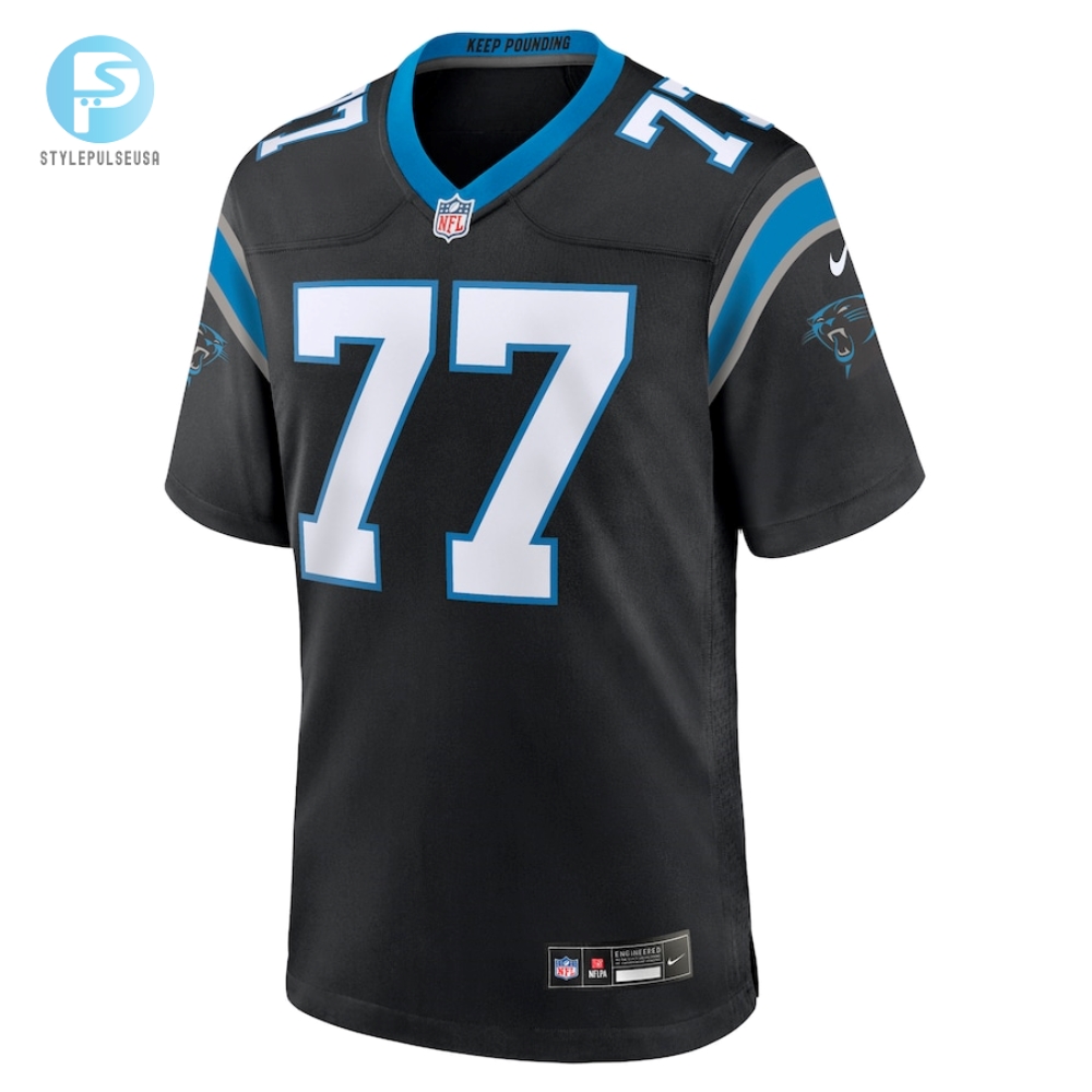 Mens Carolina Panthers Deonte Brown Nike Black Team Game Jersey 