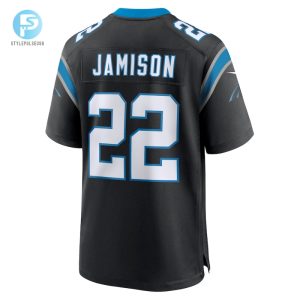 Mens Carolina Panthers Dshawn Jamison Nike Black Team Game Jersey stylepulseusa 1 5