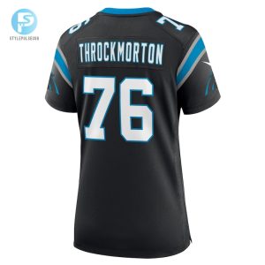 Womens Carolina Panthers Calvin Throckmorton Nike Black Team Game Jersey stylepulseusa 1 2