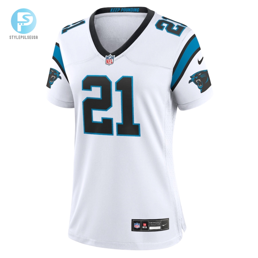 Womens Carolina Panthers Jeremy Chinn Nike White Player Jersey 