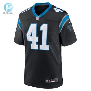 Mens Carolina Panthers Claudin Cherelus Nike Black Team Game Jersey stylepulseusa 1 1