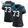 Womens Carolina Panthers Rashard Lawrence Nike Black Game Jersey stylepulseusa 1