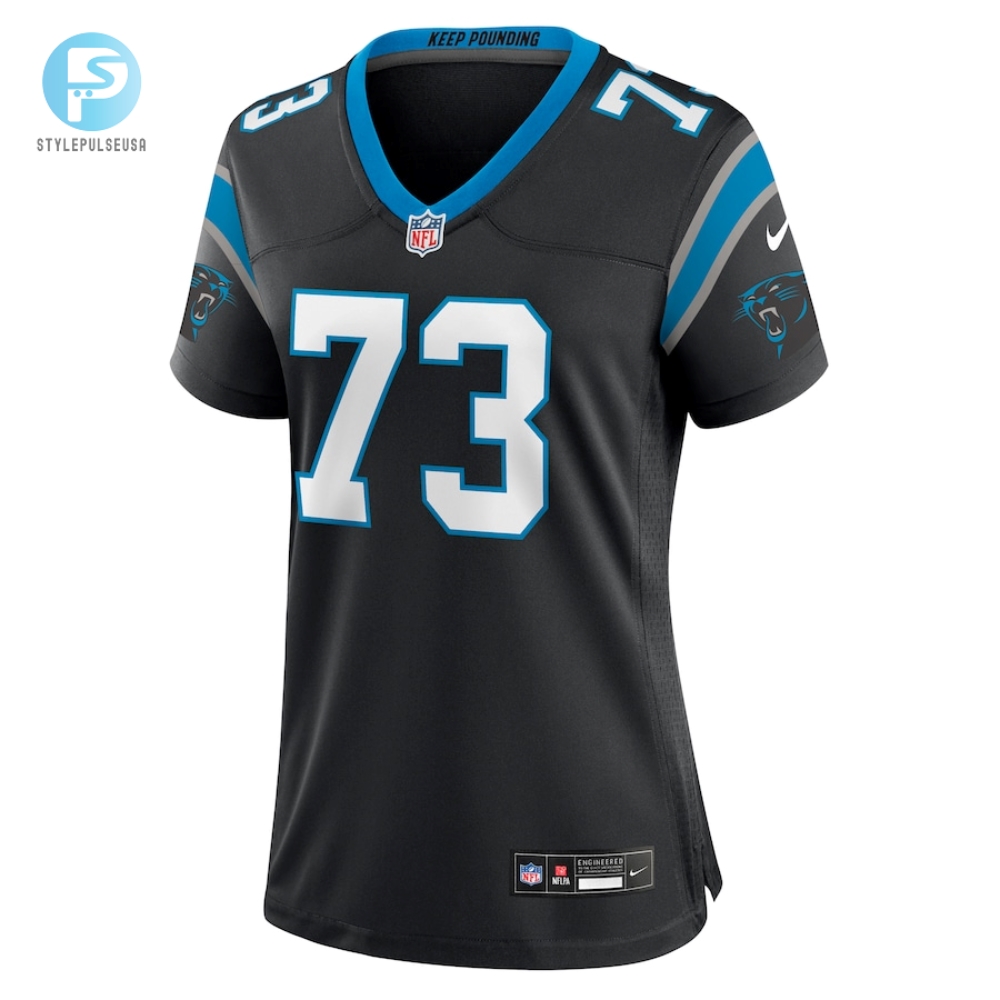 Womens Carolina Panthers Rashard Lawrence Nike Black Game Jersey 