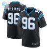 Mens Carolina Panthers Deshawn Williams Nike Black Game Player Jersey stylepulseusa 1