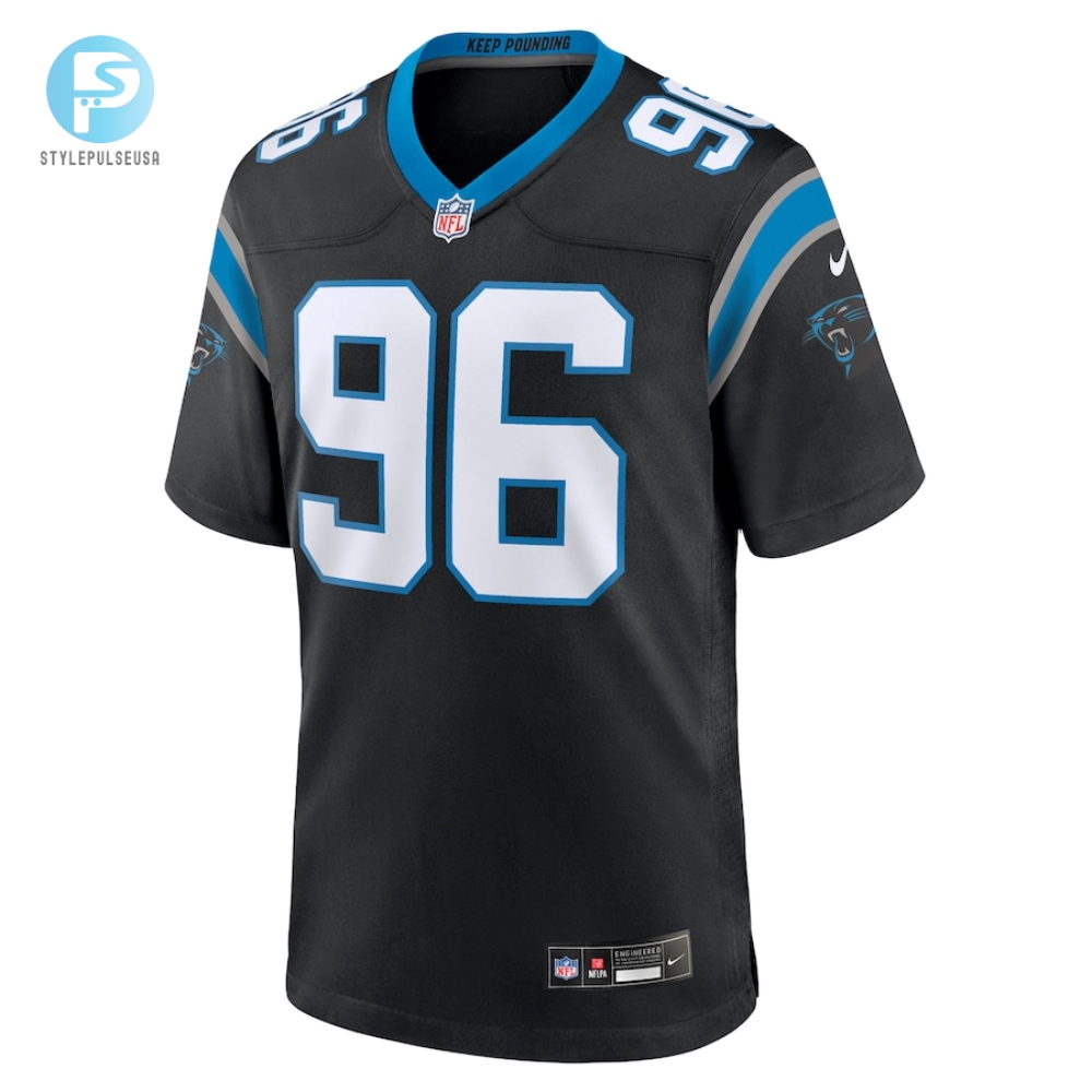 Mens Carolina Panthers Deshawn Williams Nike Black Game Player Jersey 