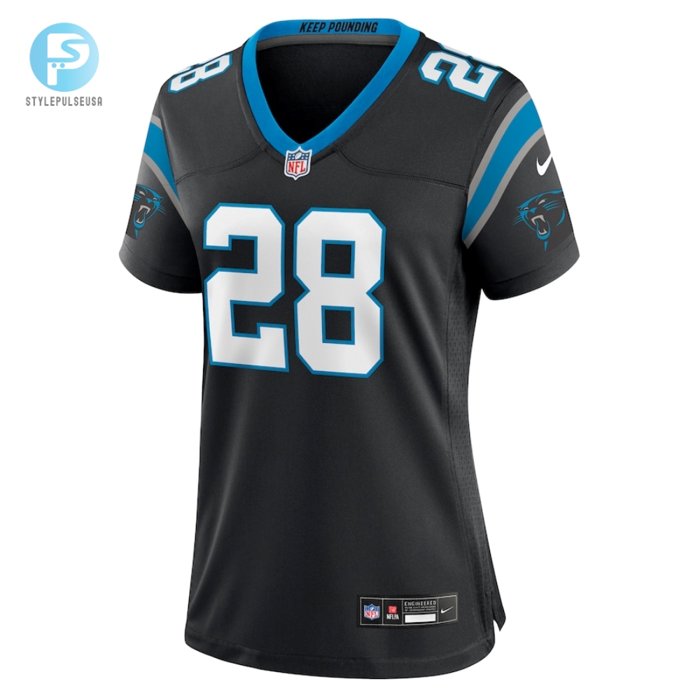 Womens Carolina Panthers Jashaun Corbin Nike Black Team Game Jersey 