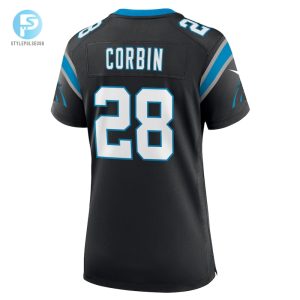 Womens Carolina Panthers Jashaun Corbin Nike Black Team Game Jersey stylepulseusa 1 2