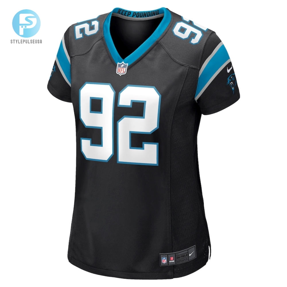 Womens Carolina Panthers Zach Kerr Nike Black Game Jersey 