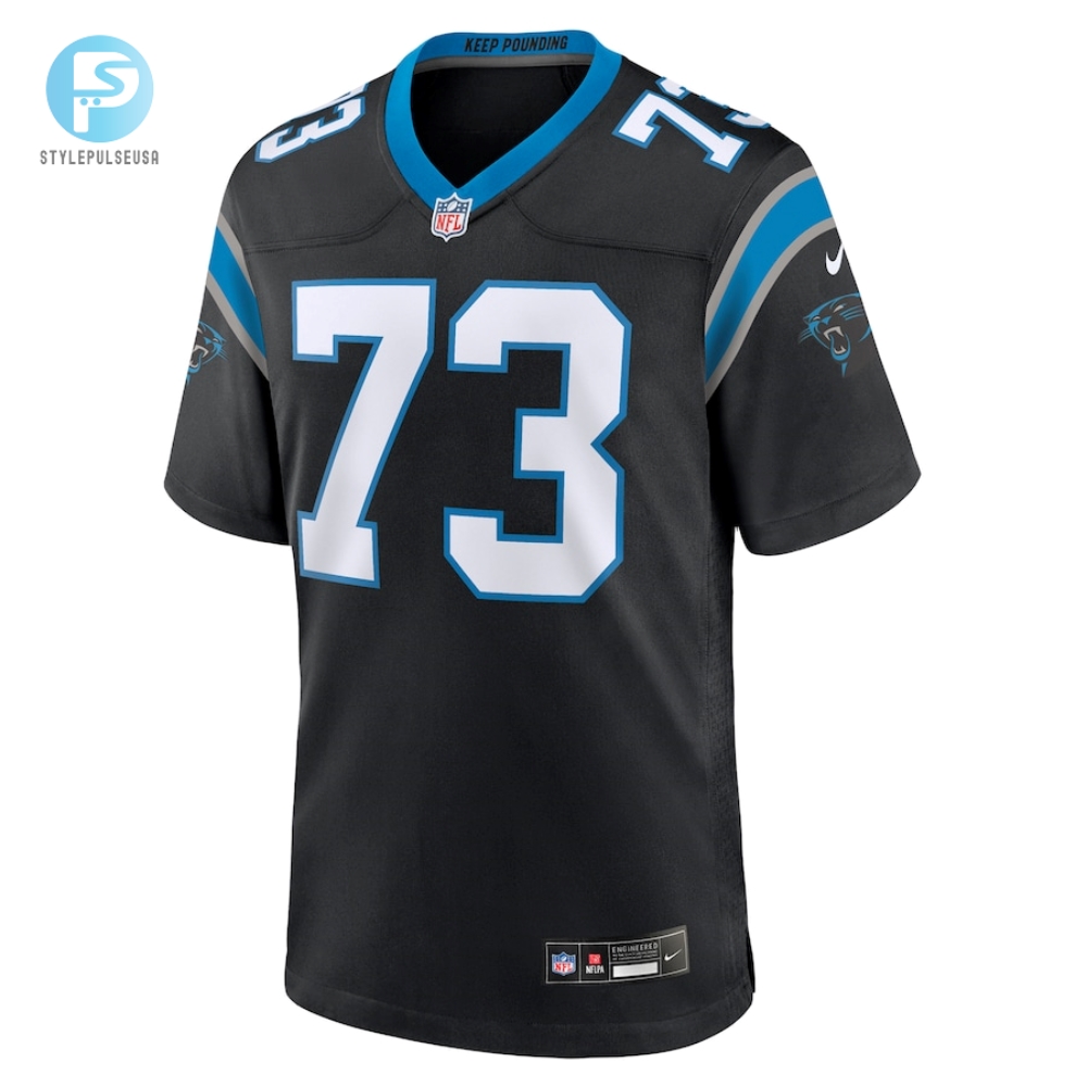 Mens Carolina Panthers Rashard Lawrence Nike Black Game Jersey 