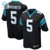 Mens Carolina Panthers Teddy Bridgewater Nike Black Game Player Jersey stylepulseusa 1