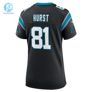 Womens Carolina Panthers Hayden Hurst Nike Black Team Game Jersey stylepulseusa 1 2