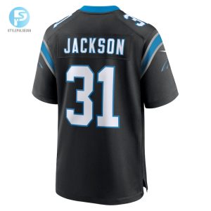 Mens Carolina Panthers Lamar Jackson Nike Black Game Jersey stylepulseusa 1 2