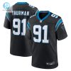 Mens Carolina Panthers Nick Thurman Nike Black Team Game Jersey stylepulseusa 1