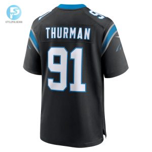 Mens Carolina Panthers Nick Thurman Nike Black Team Game Jersey stylepulseusa 1 2