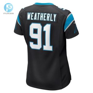 Womens Carolina Panthers Stephen Weatherly Nike Black Game Jersey stylepulseusa 1 2