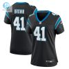 Womens Carolina Panthers Spencer Brown Nike Black Team Game Jersey stylepulseusa 1