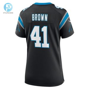 Womens Carolina Panthers Spencer Brown Nike Black Team Game Jersey stylepulseusa 1 2