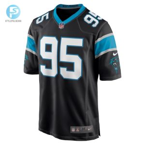 Mens Carolina Panthers Derrick Brown Nike Black Player Game Jersey stylepulseusa 1 1