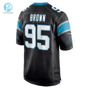 Mens Carolina Panthers Derrick Brown Nike Black Player Game Jersey stylepulseusa 1 2