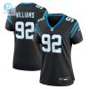 Womens Carolina Panthers Raequan Williams Nike Black Team Game Jersey stylepulseusa 1