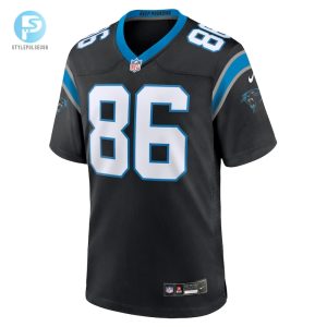 Mens Carolina Panthers Mike Strachan Nike Black Game Jersey stylepulseusa 1 1