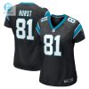 Womens Carolina Panthers Hayden Hurst Nike Black Game Player Jersey stylepulseusa 1