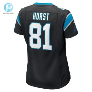 Womens Carolina Panthers Hayden Hurst Nike Black Game Player Jersey stylepulseusa 1 2