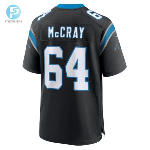 Mens Carolina Panthers Justin Mccray Nike Black Team Game Jersey stylepulseusa 1 2