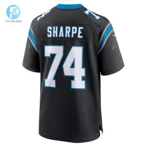 Mens Carolina Panthers David Sharpe Nike Black Team Game Jersey stylepulseusa 1 2