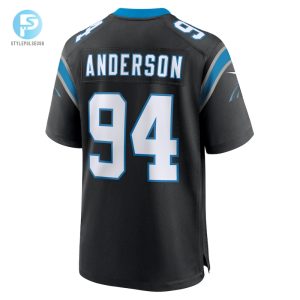 Mens Carolina Panthers Henry Anderson Nike Black Team Game Jersey stylepulseusa 1 2