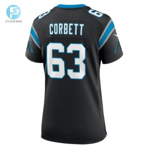 Womens Carolina Panthers Austin Corbett Nike Black Team Game Jersey stylepulseusa 1 2