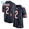 Mens Chicago Bears D.J. Moore Nike Navy Team Color Game Jersey stylepulseusa 1