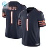 Mens Chicago Bears Justin Fields Nike Navy Vapor F.U.S.E. Limited Jersey stylepulseusa 1