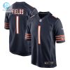 Mens Chicago Bears Justin Fields Nike Navy Player Game Jersey stylepulseusa 1