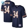 Mens Chicago Bears Walter Payton Mitchell Ness Navy Big Tall 1985 Retired Player Replica Jersey stylepulseusa 1