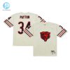 Mens Chicago Bears Walter Payton Mitchell Ness Cream Chainstitch Legacy Jersey stylepulseusa 1