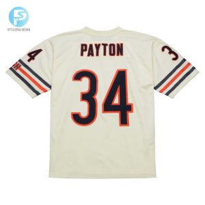 Mens Chicago Bears Walter Payton Mitchell Ness Cream Chainstitch Legacy Jersey stylepulseusa 1 2