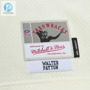 Mens Chicago Bears Walter Payton Mitchell Ness Cream Chainstitch Legacy Jersey stylepulseusa 1 4