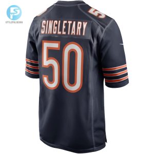 Mens Chicago Bears Mike Singletary Nike Navy Game Retired Player Jersey stylepulseusa 1 2