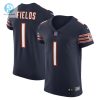 Mens Chicago Bears Justin Fields Nike Navy Vapor Elite Jersey stylepulseusa 1