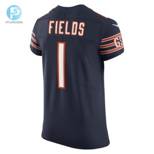 Mens Chicago Bears Justin Fields Nike Navy Vapor Elite Jersey stylepulseusa 1 2