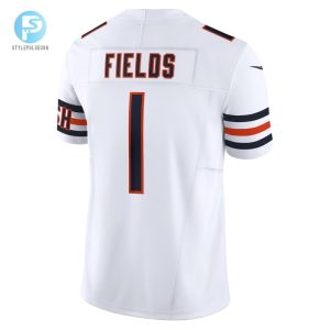 Mens Chicago Bears Justin Fields Nike White Vapor F.U.S.E. Limited Jersey stylepulseusa 1 2