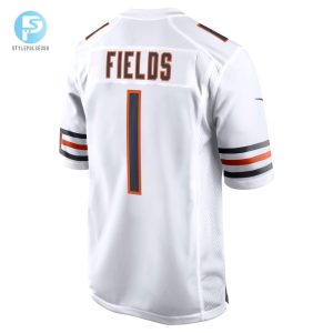 Mens Chicago Bears Justin Fields Nike White Player Game Jersey stylepulseusa 1 2