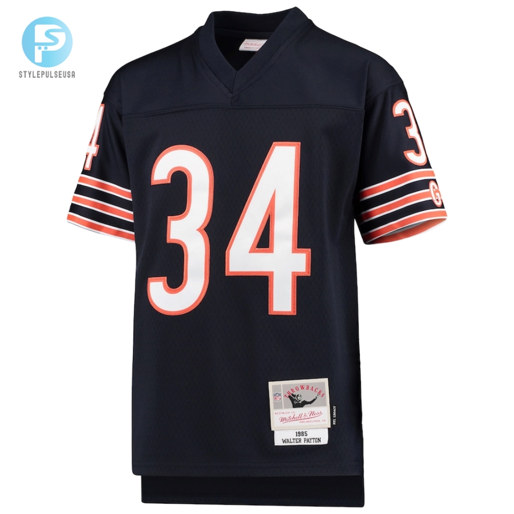 Youth Chicago Bears Walter Payton Mitchell  Ness Navy 1985 Legacy Retired Player Jersey 