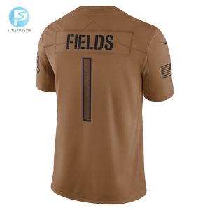 Mens Chicago Bears Justin Fields Nike Brown 2023 Salute To Service Limited Jersey stylepulseusa 1 2