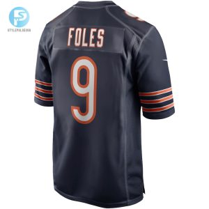 Mens Chicago Bears Nick Foles Nike Navy Game Jersey stylepulseusa 1 2